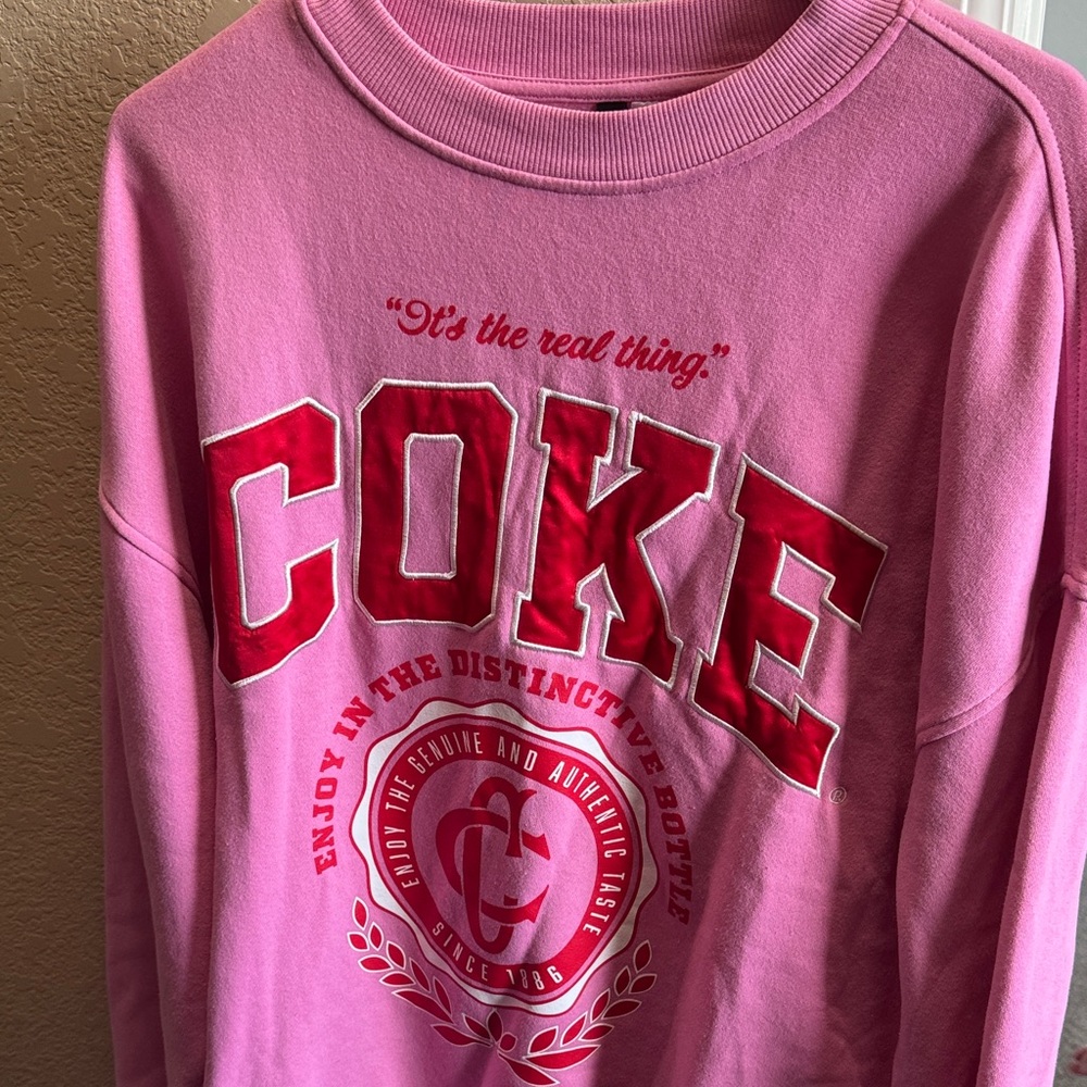 H&M Pink Coke Sweatshirt - Barely Worn